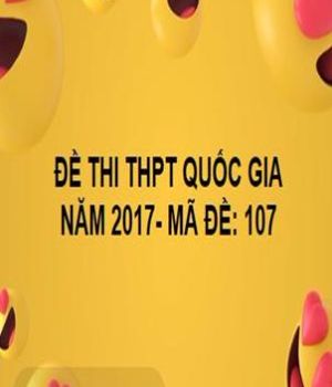 ĐỀ THI THPT QUỐC GIA- TOÁN- MÃ ĐỀ: 107- NĂM 2017